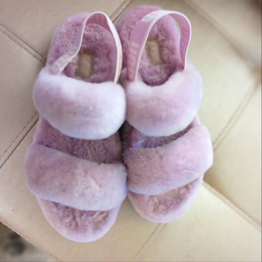UGG Oh Yeah Slide Slingback Sandals / Slippers - Women's Pink Size 6